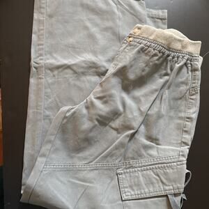 PacSun Men's Cargo Wide Leg Pants Grey Medium